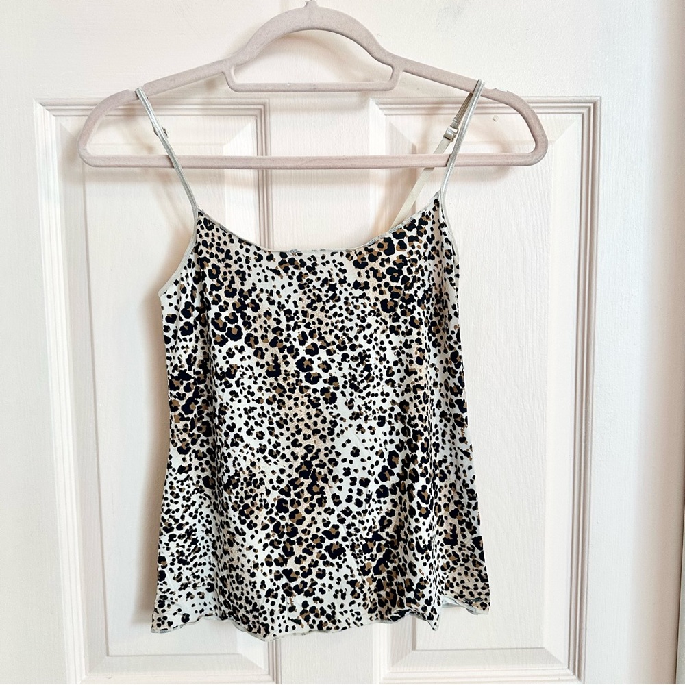 Silky animal print jockey cami